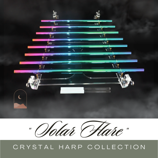 "Solar Flare" Crystal Harp